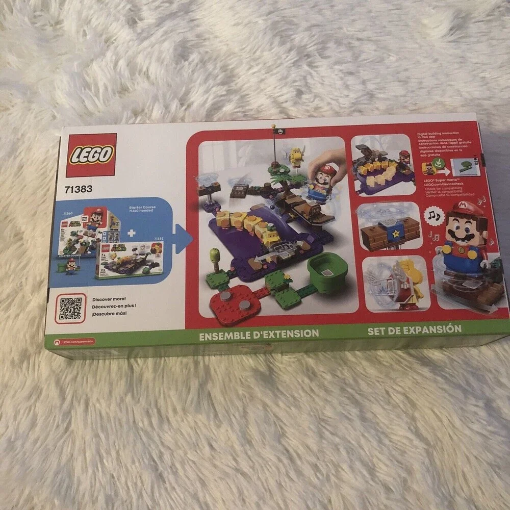 New Lego 71383 Super Mario 374 pcs Building Game Toy Wiggler’s Poison Swamp